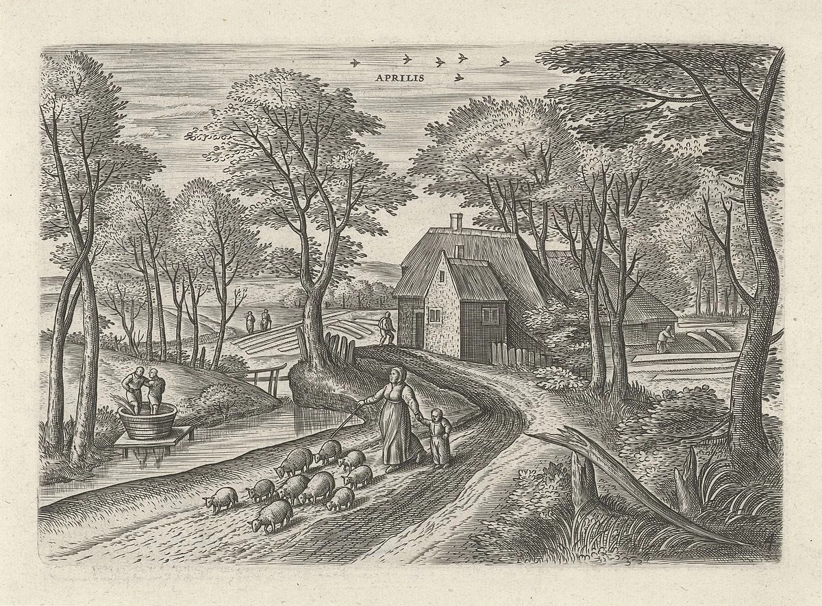 I dodici mesi, aprile - Rijksmuseum